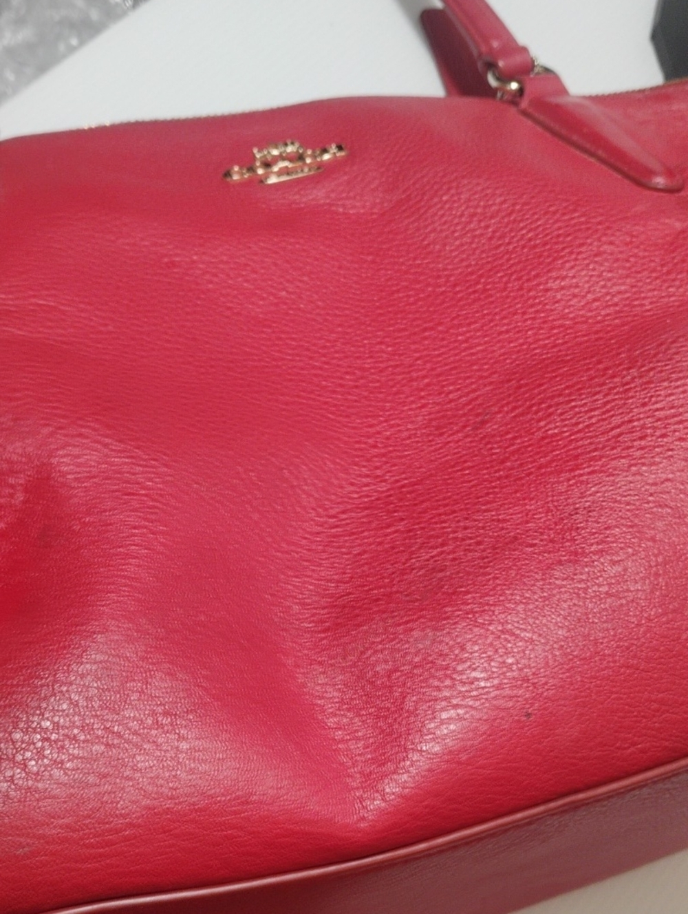 Coach F37216 Ava Tote PROJECT needs cleaned and has callouts to be shown - Picture 4 of 11